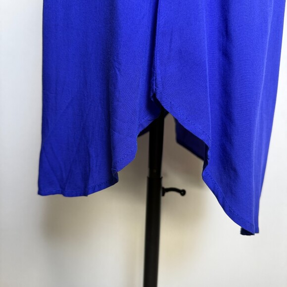 Just Quella NWT Royal Blue Mini Dress/Long Tunic, Sz L, Off the Shoulder, Sheath - Picture 8 of 15